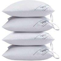 Luxury Goose Feather & Down Cushion Inners - Soft Support, Breathable Microfibre, 45cm x 45cm