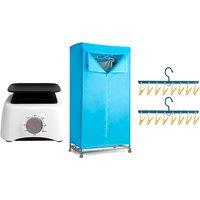 2-Tier Foldable Electric Clothes Dryer with 1300W Power & Timer