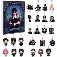 Wednesday Addams Advent Calendar - 24 Unique Mystery Keychain Surprises
