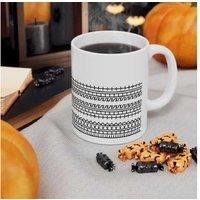 Hidden Message Ceramic Coffee Mug - Durable White Ceramic, 350ml Capacity, Modern Fun Gift
