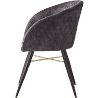 Set of 2 Velvet Dining Chairs - Modern Upholstered, Ergonomic, Stain-Resistant, Metal Frame