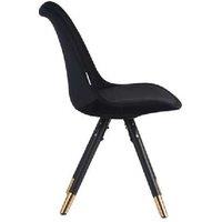 Toronto Velvet Dining Chair with Metal Legs - Ergonomic, Padded, Contemporary Seating