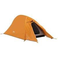 Outsunny Double Layer Waterproof Pop-Up Tent - 1-2 Person Lightweight Camping Shelter with Carry Bag, Orange
