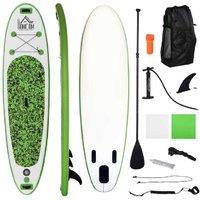 HOMCOM Inflatable 10' Stand Up Paddle Board Kit - Durable PVC, Non-Slip, Lightweight, 100kg Capacity