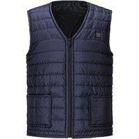 Unisex Black V-neck Heated USB Gilet with Adjustable Zones and Temperatures