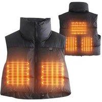 Black Women's USB Heated Gilet Jacket with 5 Warmth Zones