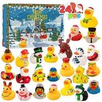 Kids Rubber Duck Toy Advent Calendar - 24 Surprises, Family Fun Bath Time Countdown