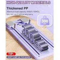 Foldable Multifunctional Home Fitness Board - Heavy-Duty PP, Resistance Bands, 150kg Capacity, Compact Gym Equipment