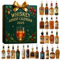 Beer & Whiskey Ornament Advent Calendar - 24 Festive Surprises for Adults