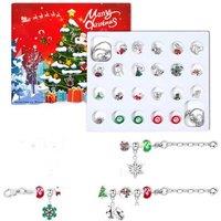 24-Day Christmas Jewellery Advent Calendar - Festive DIY Countdown Box for Kids & Adults