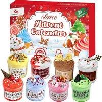 Kids DIY Slime Advent Calendar - 24 Surprises Christmas Countdown