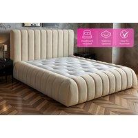 Luxury Cloud Bed Frame with Ultra-Plush Padding and Foam Construction