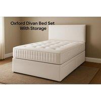 Oxford Divan Bed Set with Headboard & Custom Storage Options - 6 Sizes
