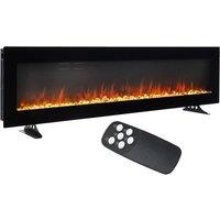 100 Inch Electric Fireplace with 12 Flame Colours & Remote