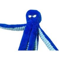 Heavy-Duty Interactive Plush Squeaky Chew Toy for Dogs - Crinkle Tentacles, Durable & Safe