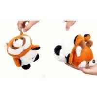 2-in-1 Interactive Raccoon to Panda Flip Plush Toy - Ages 3+ - Soft, Reversible, Imaginative Play
