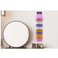 Plastic Wall Mount Closet Hat Organizer Rack with Spring Clips - Space-Saving, 10 Hat Capacity
