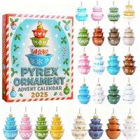 Flat Acrylic Advent Calendar by Pyrex Patterns