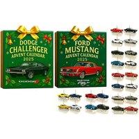 2025 Dodge Challenger Acrylic Advent Calendar: Festive Countdown Fun - 2 Colours