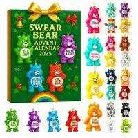 Swear Bear Acrylic Advent Calendar - Great for Festive Christmas Fun