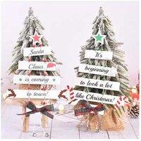Large Wooden Christmas Hanging Decoration - Festive Indoor Ornament