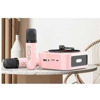 Portable Wireless Bluetooth Speaker with Two Microphones - Retro HiFi Stereo Sound
