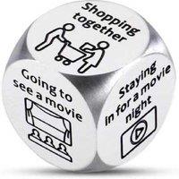 Stainless Steel Decision Dice - Unique Christmas Gift for Couples & Families