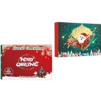 Women's Black 24 Days Christmas Sock Advent Calendar - 0.54p Per Pair!