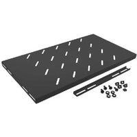 Steel 1U Rack Shelf for Modular Storage - Black, Heavy-Duty, 19" Universal Fit