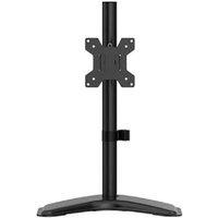 AISENS DT32TSR-283 Adjustable Monitor Table Support - Sleek Black Mount for 17-32 Screens, VESA Compatible