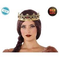 ATOSA Gold King Crown Fancy Dress Costume - Deluxe Outdoor Royalty Accessory, Adult One Size