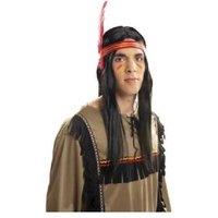 Multicolour Long Straight Wig for Men - Fancy Dress Party & Carnival Costume Accessory