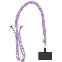 KSIX Universal Phone Lanyard Pendant - 160cm, Hands-Free, Fits iPhone & Samsung, Durable Purple Accessory