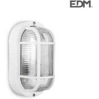 Modern Outdoor Christmas Wall Light - Weatherproof IP54 Oval, 40W, White, Compact Festive Design