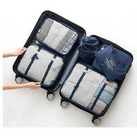 6-Piece Lightweight Travel Storage Bag Set - Durable, Waterproof, Organiser Pouches