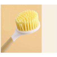 Non-Stick Dishwashing Brush - Large White, Eco-Friendly Pot & Pan Cleaner