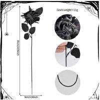 Halloween Scary Rose Decorative Bouquet (10-Pack, Fabric, Horror-Themed Home Decor)