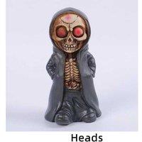 Halloween Standing Skeleton Resin Ornament - Durable Decorative Figure