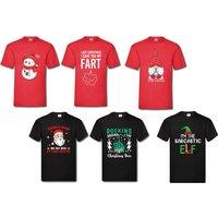 Festive Adult Novelty Christmas T-Shirts - Multiple Designs