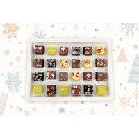 Luxury Christmas Chocolate Advent Calendar with Milk, Dark & White Chocolate