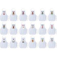 Children's Personalised Christmas Apron - Festive Designs, Custom Name Gift