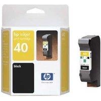 PRICE DROP! HP No. 40 51640AE High-Capacity Black Ink Cartridge - 42ml, 1100 Pages, Professional Print Quality