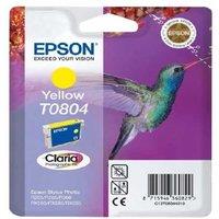 Epson T0804 Yellow Ink Cartridge - High-Quality, Vibrant Claria Ink for Epson Stylus Photo Printers