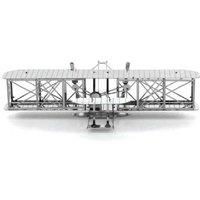 Metal Earth Wright Brothers Airplane 3D Puzzle STEM Building Set - Ages 14+, Educational, Creative Play
