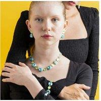 Rhodium-Plated Adjustable Blue Crystal Bracelet - Luxenter Drogolo, 16cm+3cm Extension, Secure Lobster Clasp