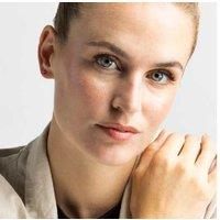 Luxenter Aquisa 925 Sterling Silver Bracelet with Fuchsia Jade - Rhodium Plated, 170mm, Modern Minimalist