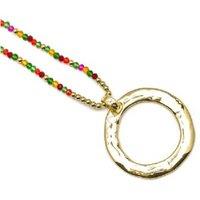 Luxenter 18ct Gold Plated Rose Crystal Pendant Necklace - Adjustable 80cm Chain, Statement Jewellery for Women