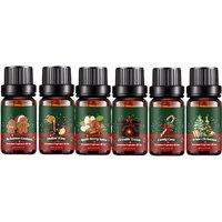 6 Piece Aromatherapy Essential Oil Christmas Gift Set