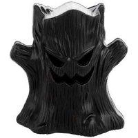 Halloween LED Tree Stump Tabletop Ornament - PVC, Battery-Powered, Spooky Home Decor (6.5cm x 5cm x 7.5cm)