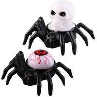 LED Spider Candle Table Light - PVC Halloween Home Decor, 8.5cm Mini Accent